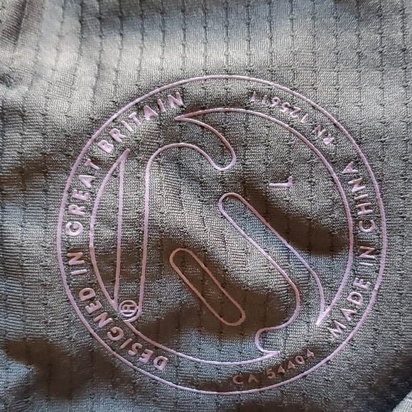 IJP DESIGN Golf Polo 1/2 Zip Navy Blue Purple Acent Large New No Tags - Picture 8 of 9